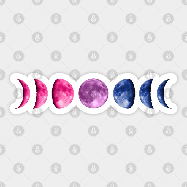 Bisexual Moon Phase Sticker by Pridish